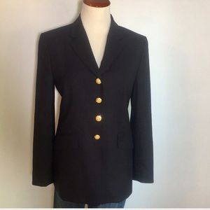 Talbots Military Style Navy Jacket